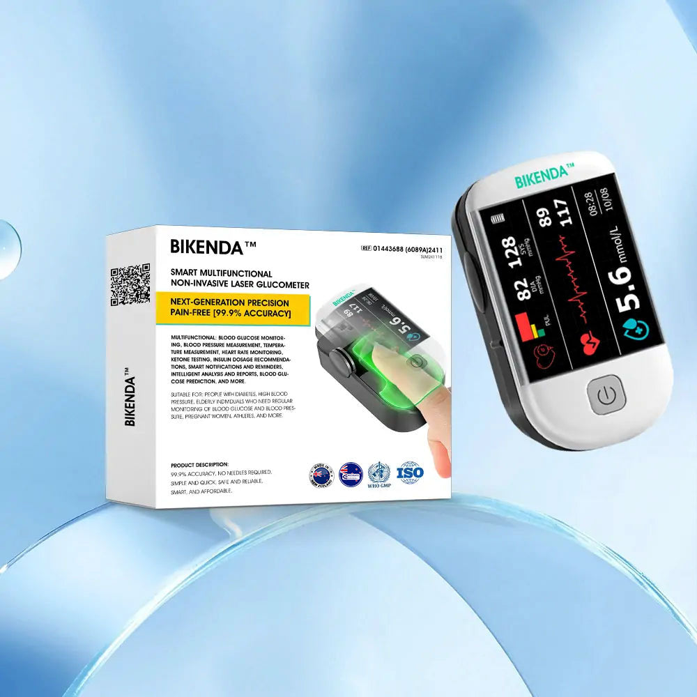 【OFFICIAL STORE】Bikenda™ Next-Generation Intelligent Multifunctional Non-Invasive Laser Blood Glucose Meter [99.9% Accuracy]🚀