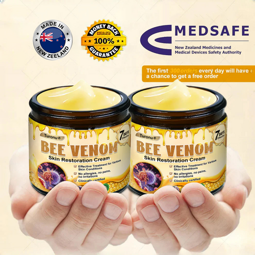 MEDSAFE Approved:Turonu®  Bee Venom Skin Restoration Cream — 🔥Limited Time 70% OFF🔥