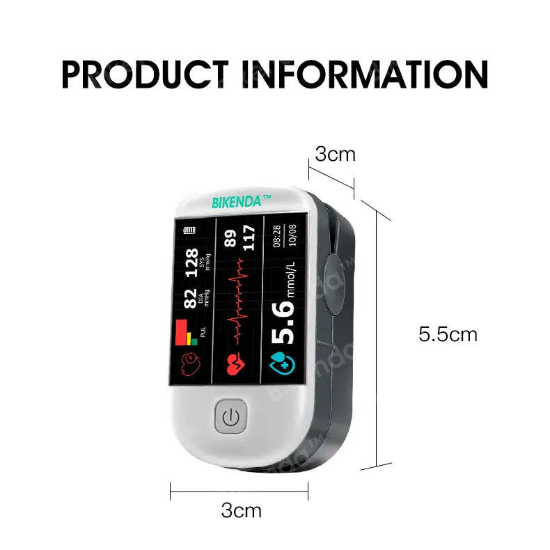 【OFFICIAL STORE】Bikenda™ Next-Generation Intelligent Multifunctional Non-Invasive Laser Blood Glucose Meter [99.9% Accuracy]🚀