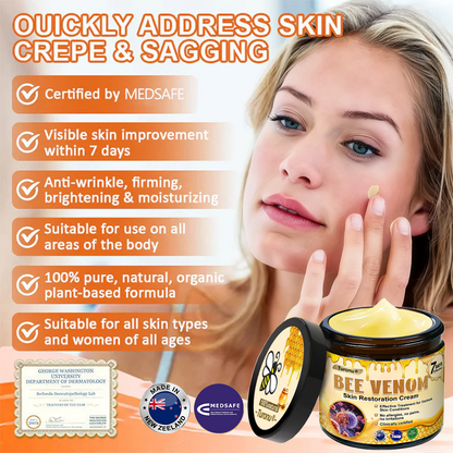 MEDSAFE Approved:Turonu®  Bee Venom Skin Restoration Cream — 🔥Limited Time 70% OFF🔥