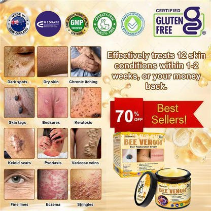 MEDSAFE Approved:Turonu®  Bee Venom Skin Restoration Cream — 🔥Limited Time 70% OFF🔥